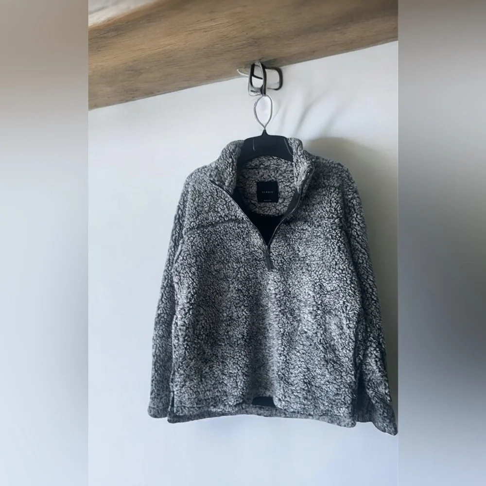 Elodie Charcoal Teddy Jacket - Picture 8 of 8